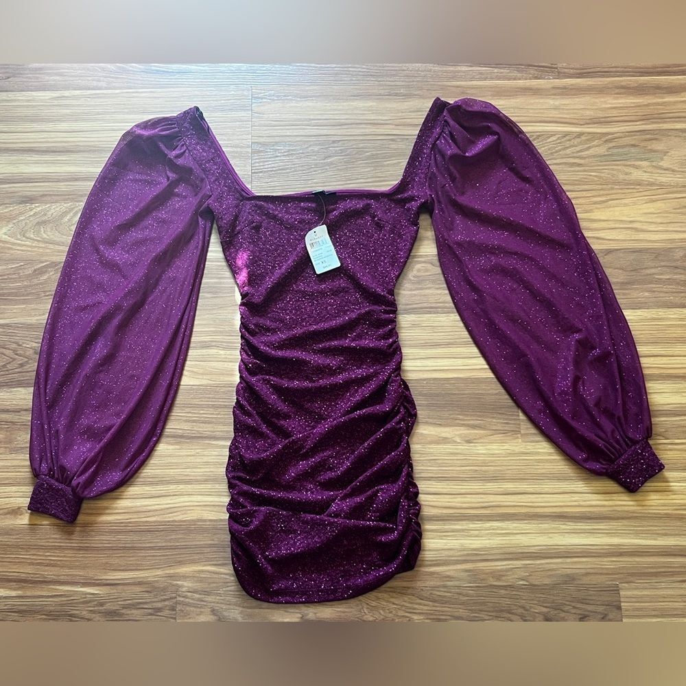 Windsor Glam Up The Night Glitter Mini Dress Size Xs